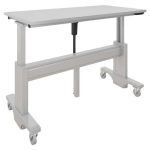 electric Height adjustable center justified workstation