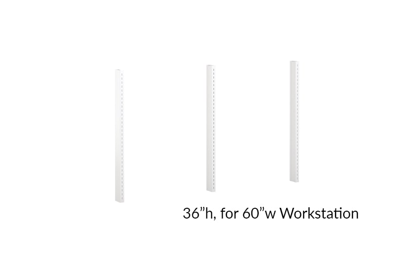 SurfaceMount, Steel Slotted Uprights BOSTONtec