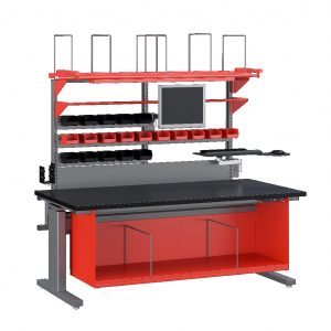 Custom Shipping Workstation Red