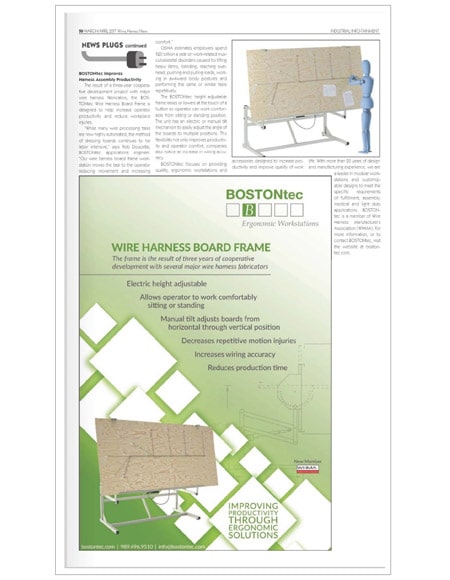 Wiring Harness News March April 2017 BOSTONtec Article