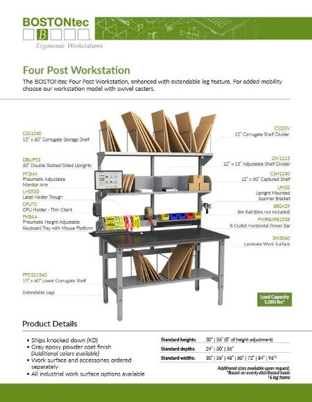Four Post Workstation Flyer