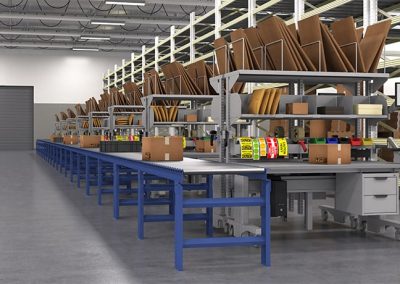 Packing and shipping stations